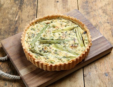 organic spring asparagus tart famous hedgehog bakery
