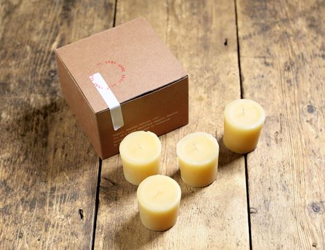 organic beeswax votives candle