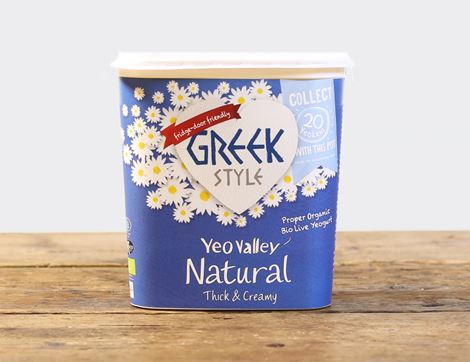 organic greek style natural yogurt