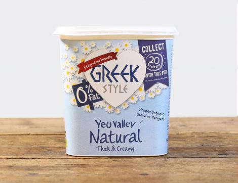 organic greek style natural yogurt yeo valley