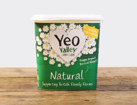 organic natural yogurt yeo valley