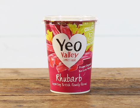 organic rhubarb yogurt yeo valley