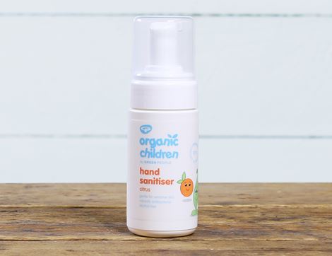 organic childrens hand sanitiser green people