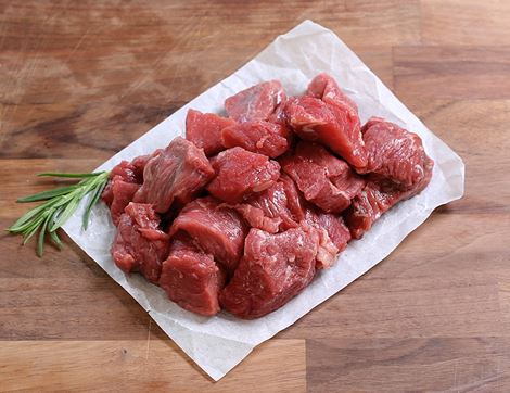 Stewing Steak, Diced, Organic, Daylesford (400g)