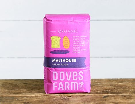 Malthouse Bread Flour, Organic, Doves Farm (1kg) 