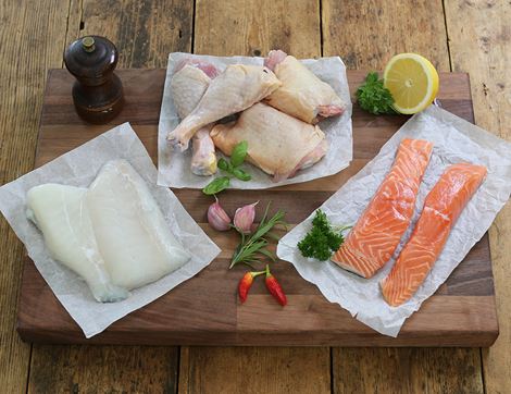 Chicken & Fish Box | Abel & Cole Chicken & Fish Box | Abel & Cole