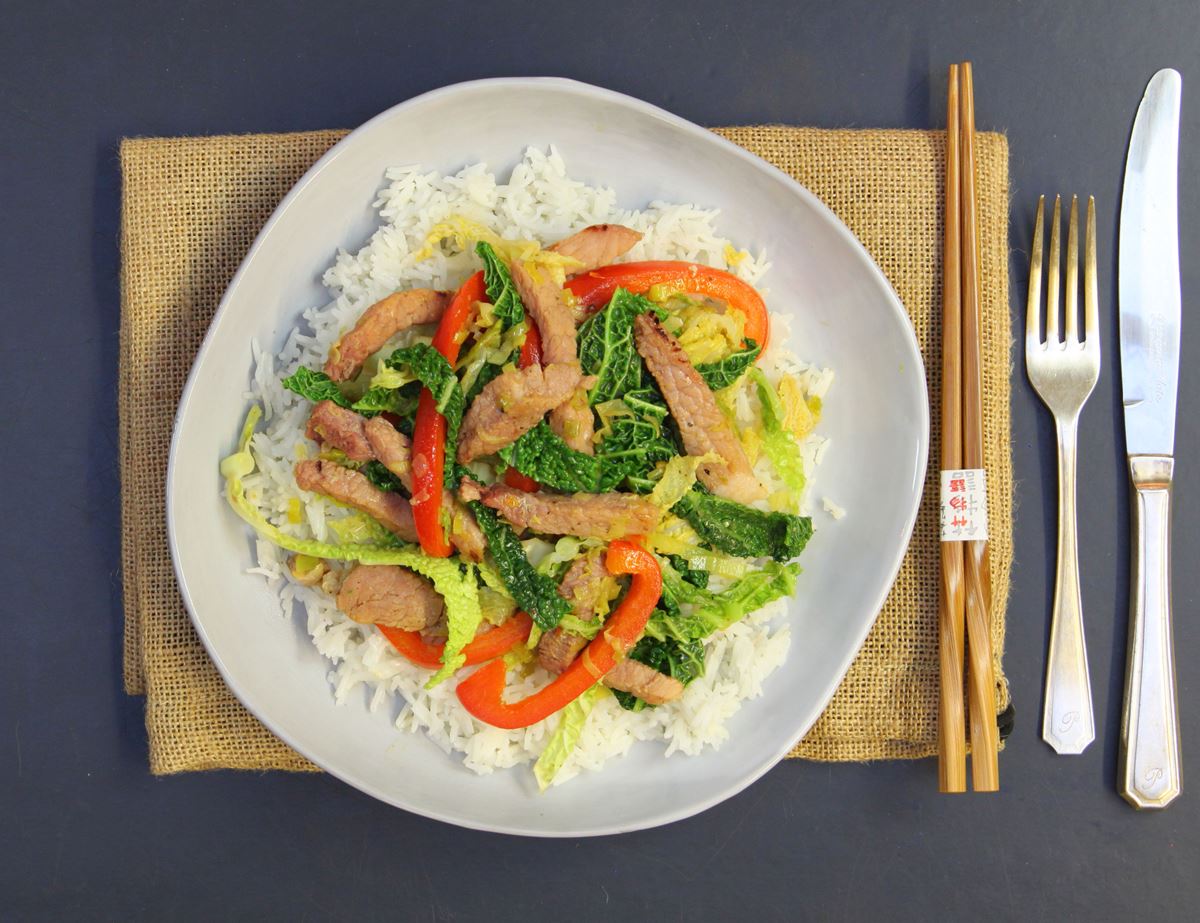 Sticky Gammon Stir-Fry