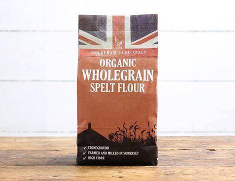 Wholegrain Spelt Flour, Organic, Sharpham Park (1kg)