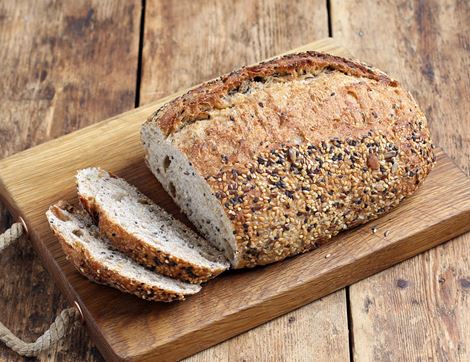 Seven Seeded Sourdough, Unsliced, Organic, Seven Seeded (500g)