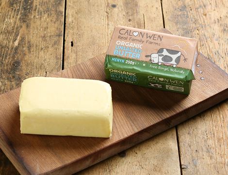 Unsalted Butter, Organic, Calon Wen (250g)