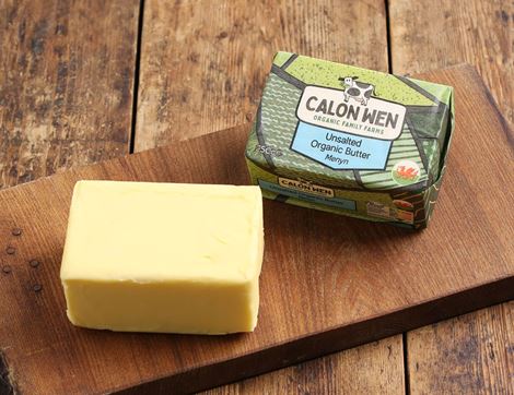 Unsalted Butter, Organic, Calon Wen (250g)