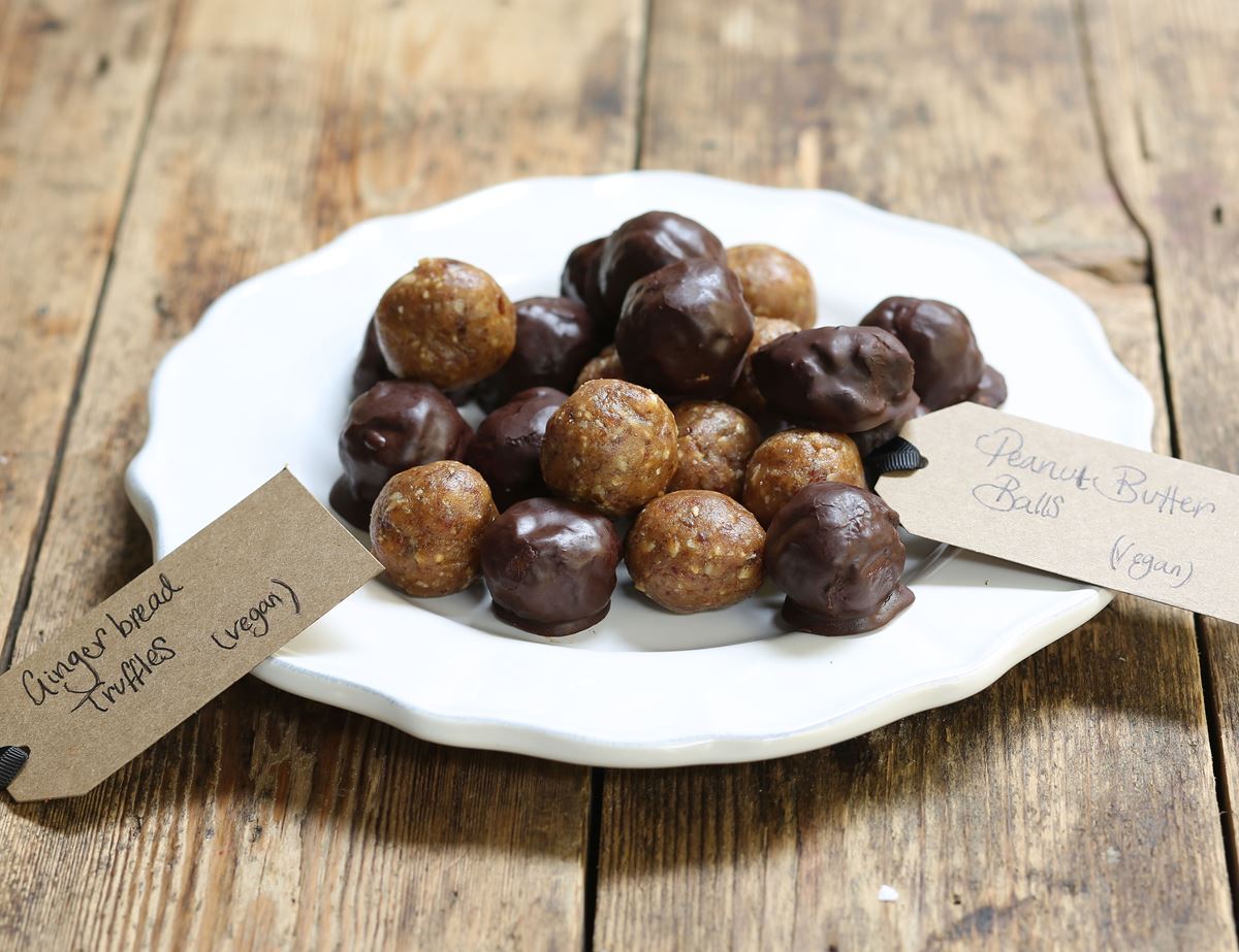 Spiced Gingerbread Truffles & Peanut Butter Balls