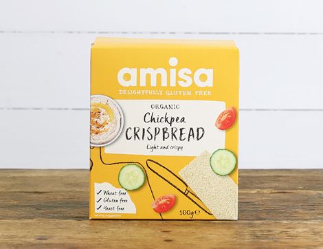 organic chickpea crispbread amisa