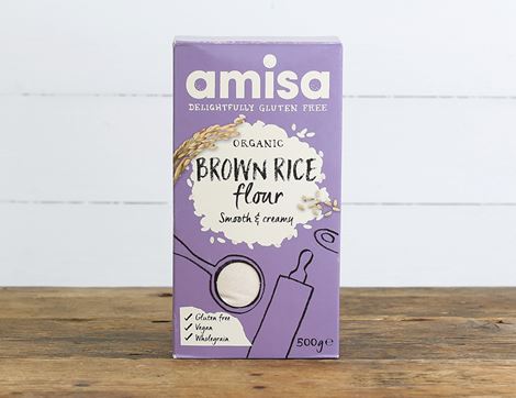 organic brown rice flour amisa