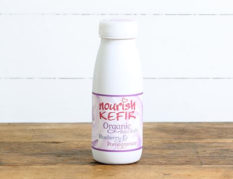 organic blueberry and pomegranate kefir nourish