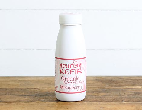organic strawberry kefir nourish