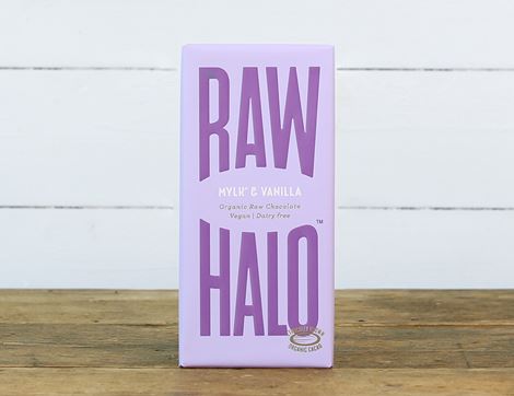 Mylk & Vanilla Raw Chocolate, Organic, Raw Halo (70g)