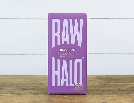Dark 85% Raw Chocolate, Organic, Raw Halo (70g)
