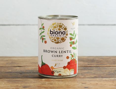 brown lentil curry biona 400g