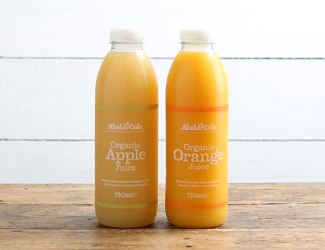 organic apple and orange juice abel and cole