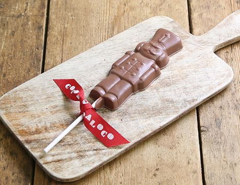 organic milk chocolate soldier lolly cocoa loco