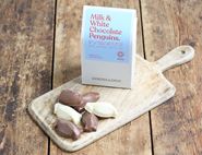 Milk & White Chocolate Penguins, Organic, Cocoa Loco (100g)