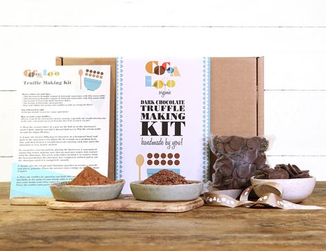 organic dark chocolate truffle making kit