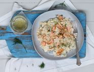 Celeriac Noodles with Salmon & Dill