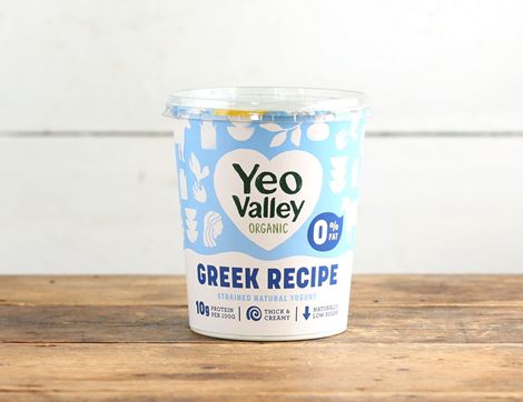 strained natural yogurt 0% fat yeo valley