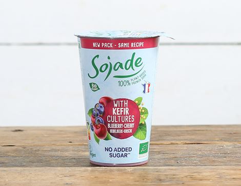 blueberry & cherry soya kefir alternative sojade