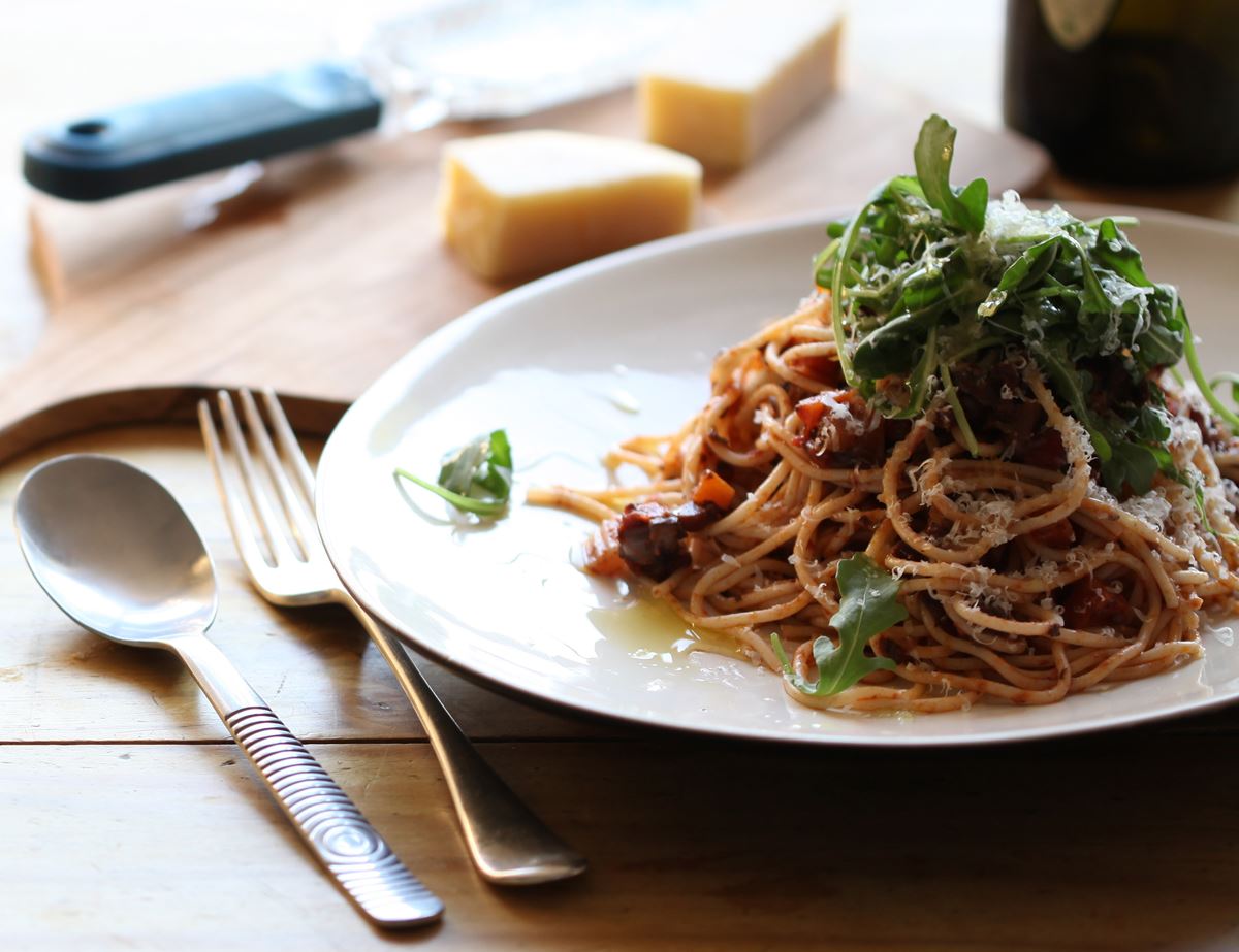 Mushroom Bolognese