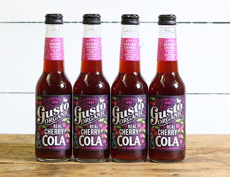Real Cherry Cola, Organic, Gusto Drinks (4 x 275ml)