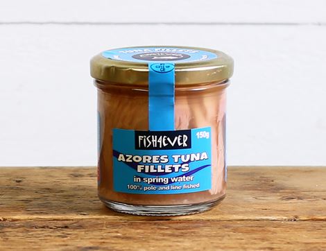 Wild Azores Tuna Fillets in Spring Water, Fish4Ever (150g)
