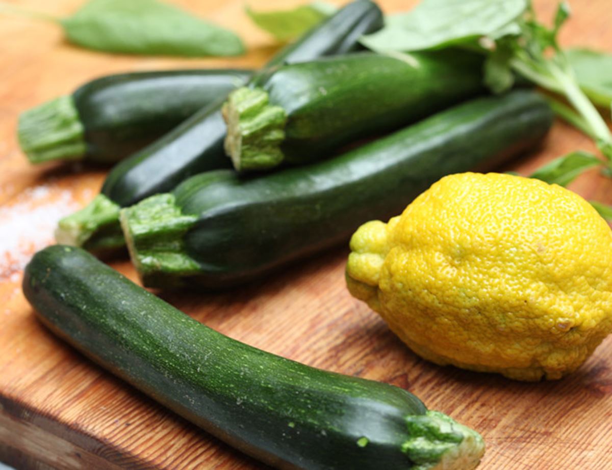 Lemony Courgettes