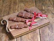 organic milk chocolate soldier lollies