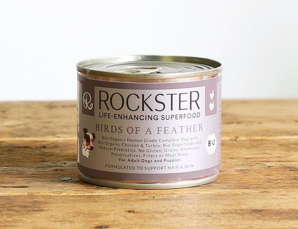 Birds Of Feather Complete Dog Food Organic The Rockster 195g