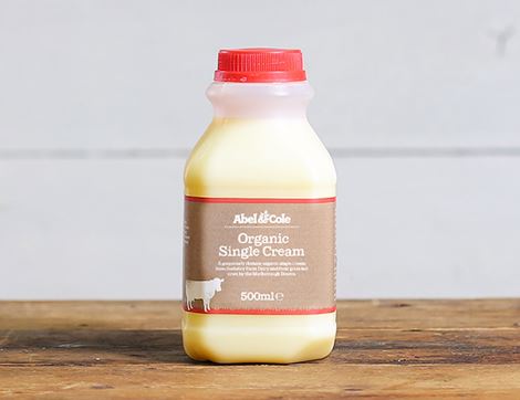 Single Cream, Organic, Abel & Cole (500ml)