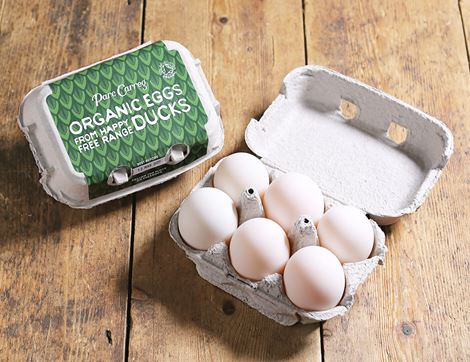 Duck Eggs, Organic Free Range, Parc Carreg (6 mixed)