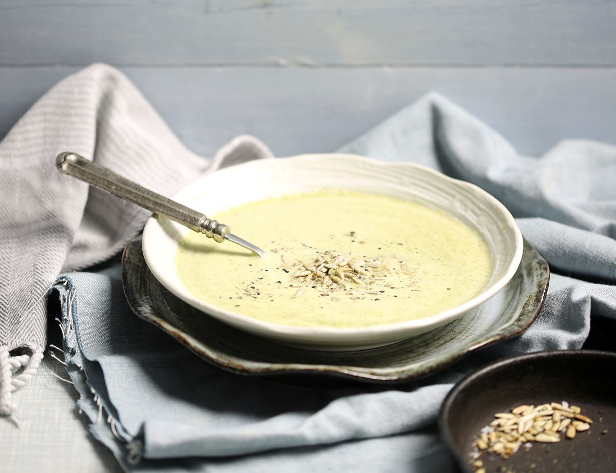 Coconut Cream of Broccoli Soup