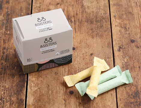naked tampons organic cotton &sisters 16 mixed absorbency