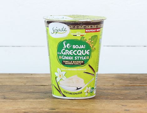 organic vanilla greek style soya yogurt