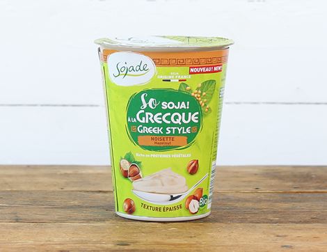 organic greek style hazelnut yogurt