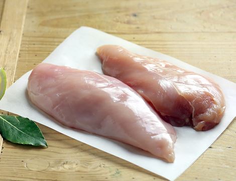 Chicken Breast Fillets, Boneless & Skinless, Organic, Abel & Cole (340g avg, pack of 2)