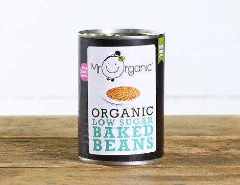 Low Sugar Baked Beans, Organic, Mr Organic (400g)