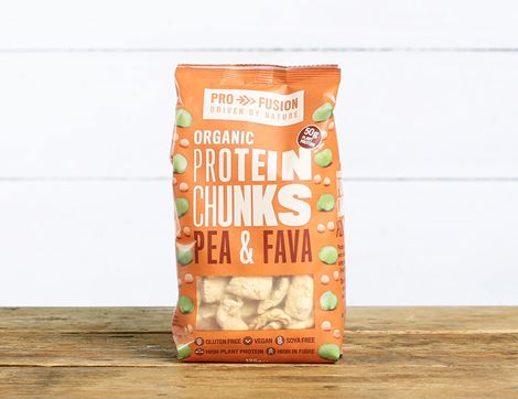 Pea & Fava Protein Chunks, Organic, Profusion (125g)