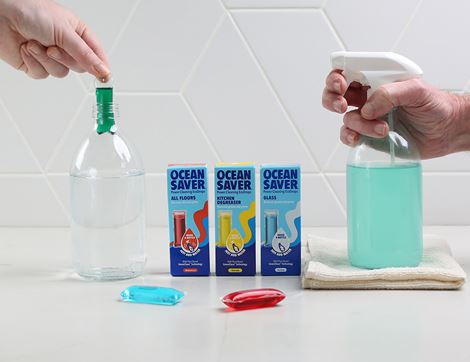 Glass Cleaner EcoDrop, Sea Spray, Ocean Saver (1 Drop)