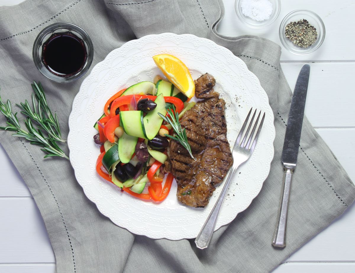 Balsamic Steak & Pepper Caponata