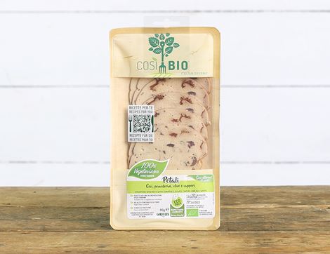 organic chickpea, tomato, olive & caper vegetarian slices