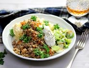 Burns Night Mince with Horseradish Neeps & Tatties 