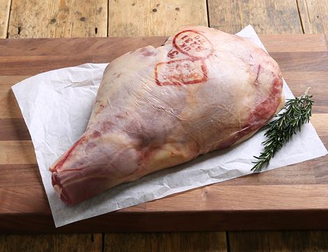 Smoked Lamb Leg Joint, Bone-In, Organic (3.0kg)